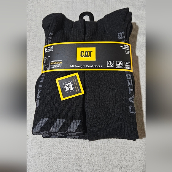 Caterpillar Black Midweight Boot Socks - Picture 1 of 5